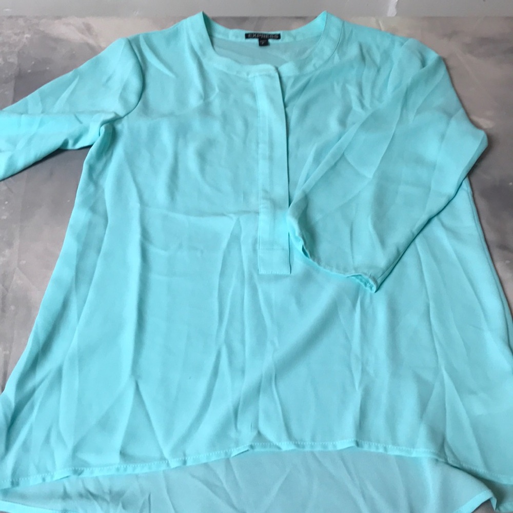 Express 3/4 sleeve zip up top